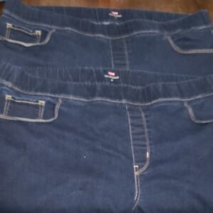 2 Pairf Levi's Denim Pull On Leggings.  Size 22